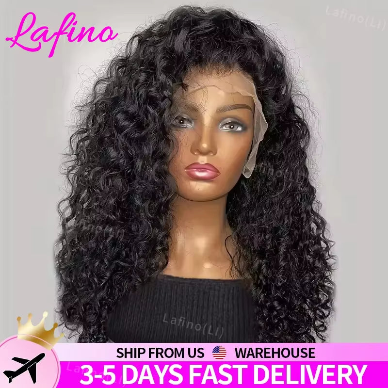Curly Human Hair Wigs for Women Water Wave Lace Front Wig 13X4 13X6 Lace Frontal Deep Wave Wig Glueless Human Hair Hd Lace Wigs