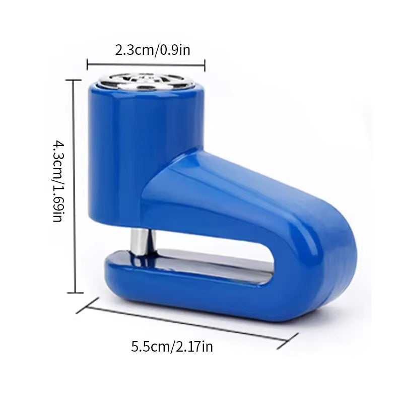 Motorcycle Bike anti Theft Wheel Disc Brake Lock Safety Disc Wheel Lock Mountain Road Bike Padlock with Keys